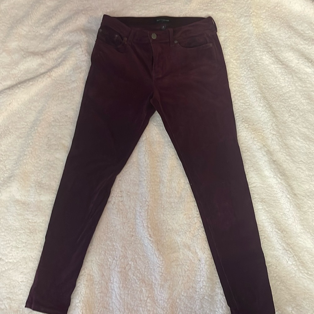 Size 28 plum skinny corduroy pants